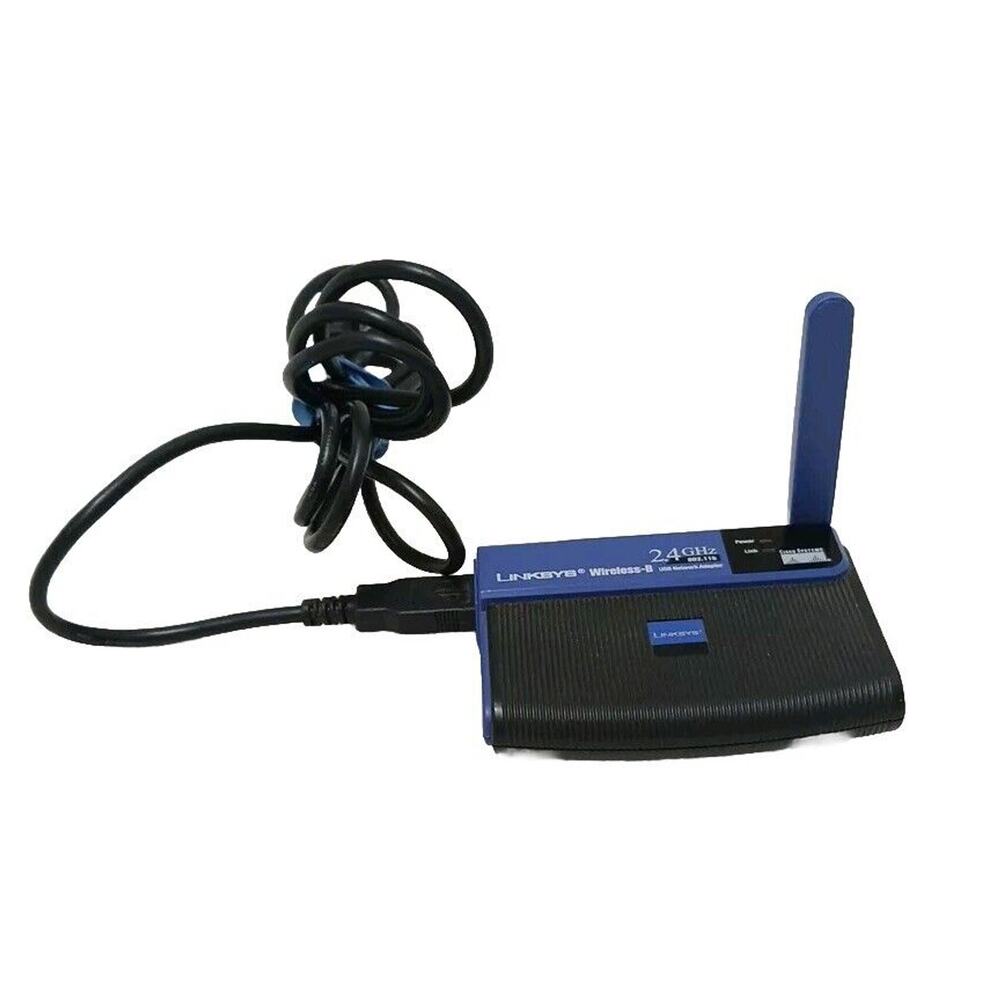 Linksys Wireless B USB Network Adapter 2.4 GHz 802.11g Retro Untested‎